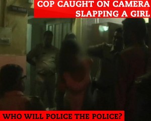 Cop Caught on Camera Slapping a Girl Inside a Police Station